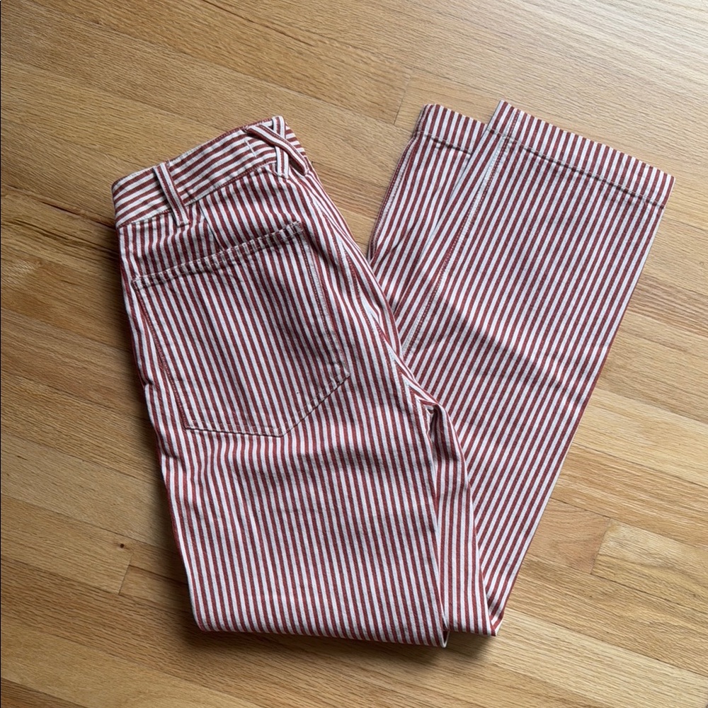 Alex Mill Striped Red and White Pants